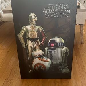 Star Wars themed artwork for children’s room